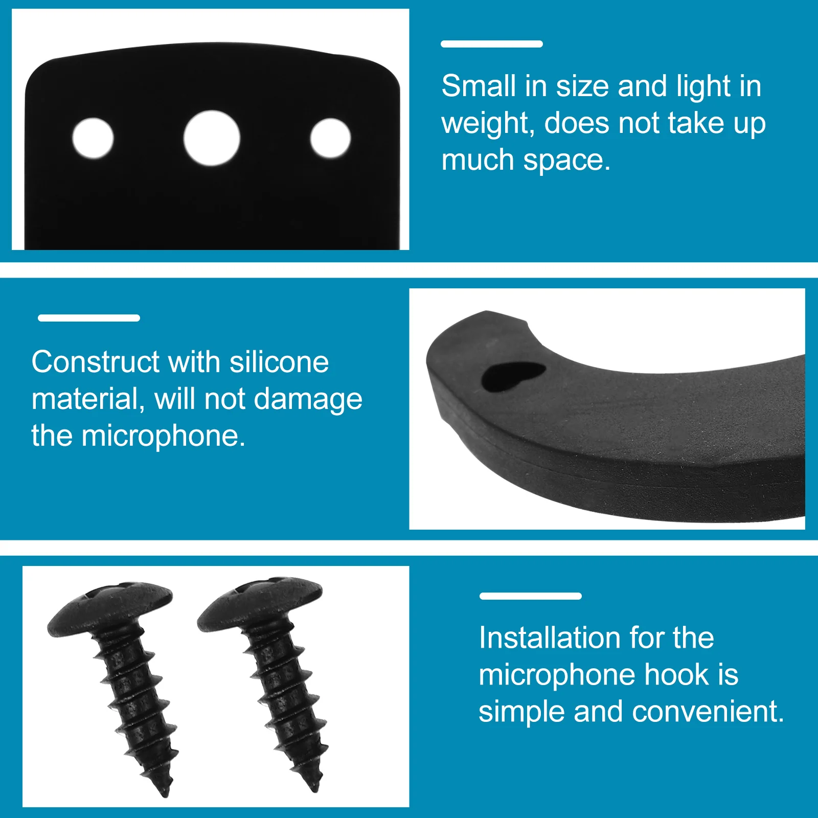 2 шт. магнитные крючки подставка для микрофона беспроводной настенный зажим