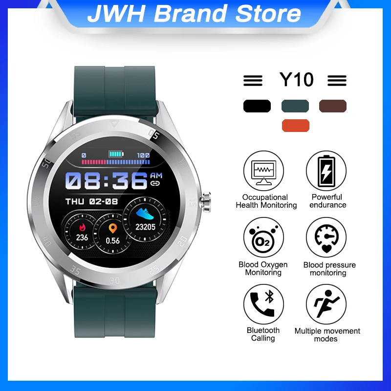 

2022 New Y10 Smart Watch Bluetooth Call Heart Rate Blood Oxygen Monitoring Multi-Sport Mode SmartWatch Men
