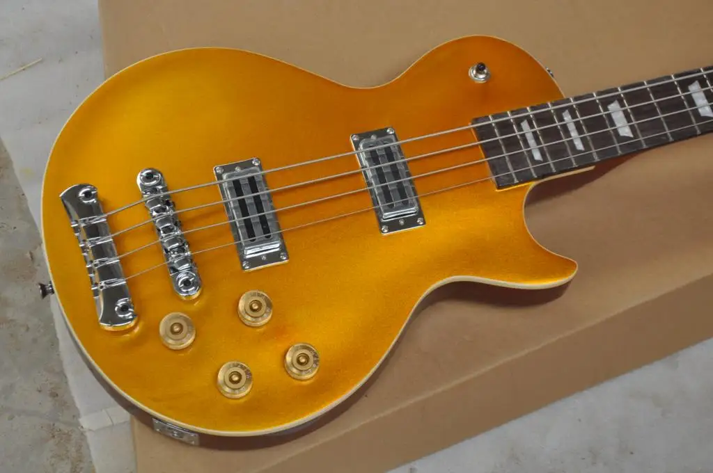 

Standard 4-string electric bass Guitar Golden top 62