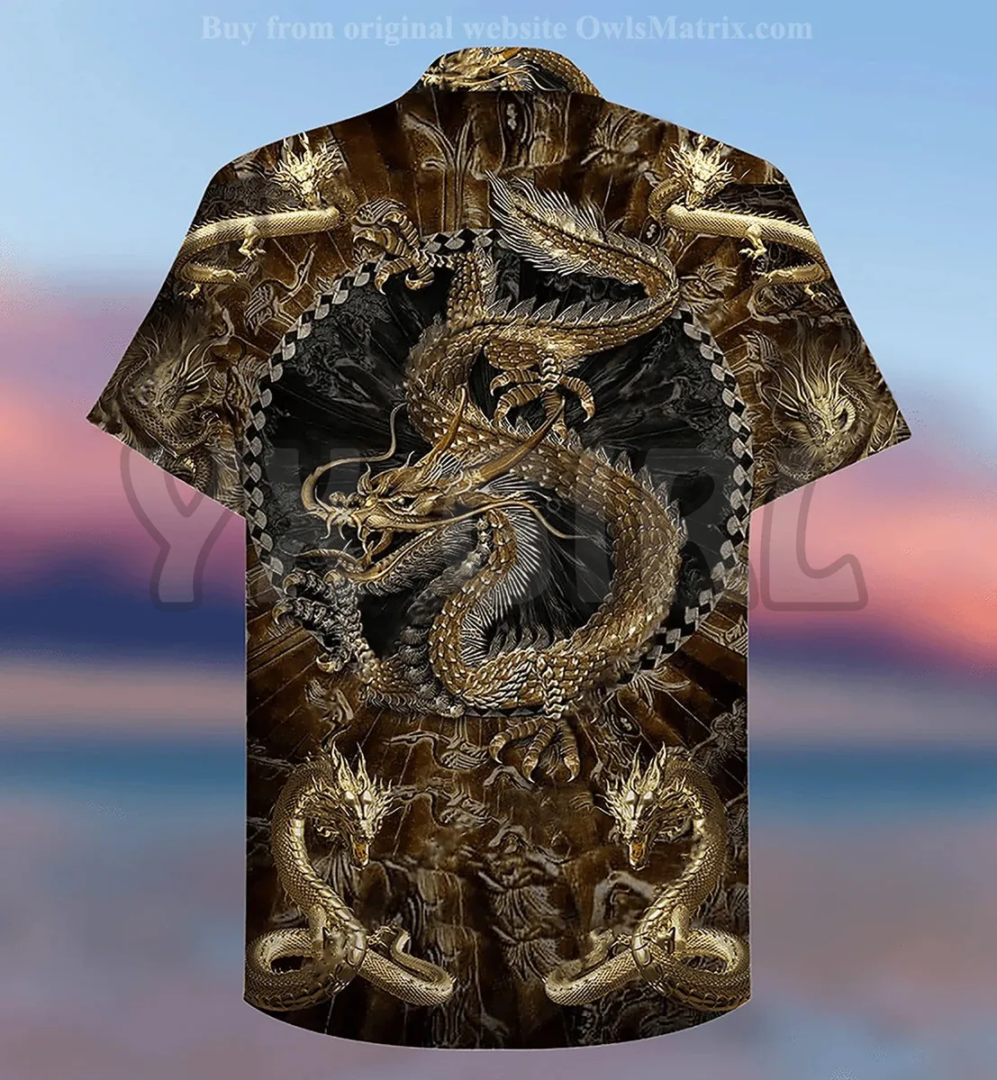 Summer Shirts Kanagawa Dragon 3D All Over Printed Hawaiian Shirt Men's For Women's Harajuku Casual Shirt Unisex