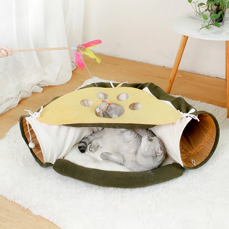 

Interactive Cat Tunnel Creative Cat Toys Collapsible Pet Tube Toys Detachable Cats Tunnel Bed Pet Accesorios Para Gatos