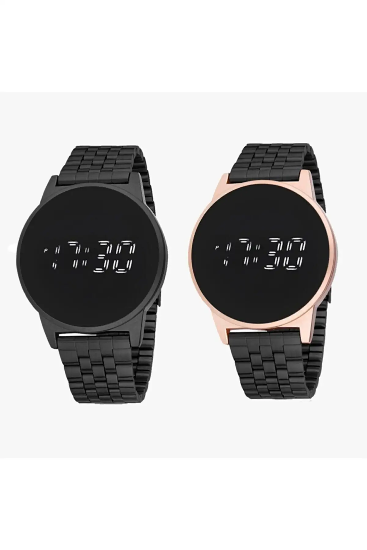 

2022 Watches Waterproof Double Clock / Dear Hours Metal Cord Touch LED Wristwatches Luxury Sport with Ball Clock Brands