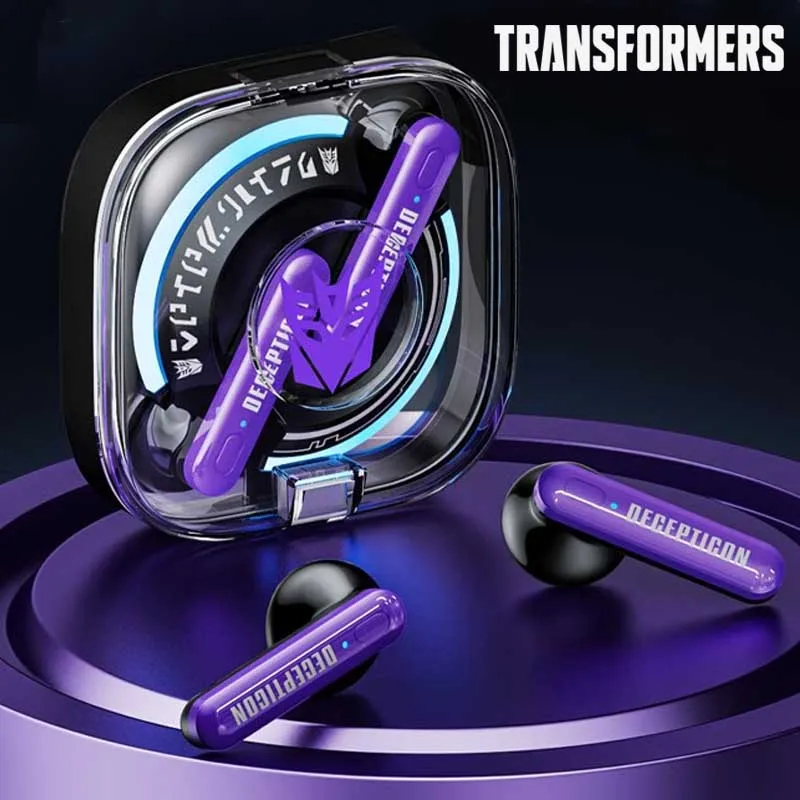 

Transformers TF-T03 Bluetooth 5.3 Earphones TWS Wireless Gaming Headset Earbuds Low Latency HiFi Sound With Mic Headphones New