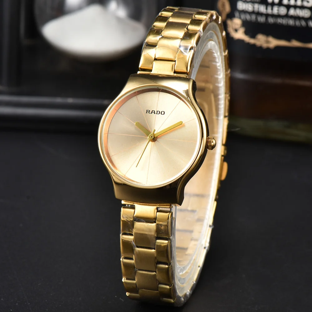 Top Sale Rado Classic Style Original Watch Women's Full Stainless Steel Simple Fashion Watch Quality Sports Waterproof AAA Clock