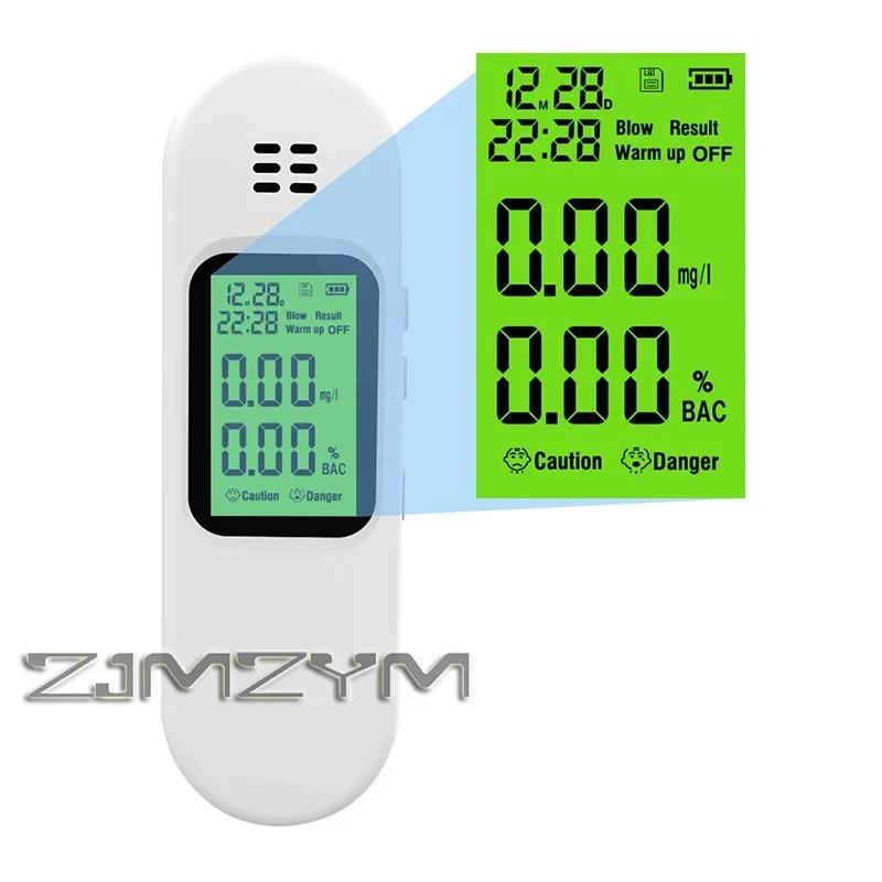 Портативный высокоточный детектор концентрации алкоголя с ЖК-дисплеем