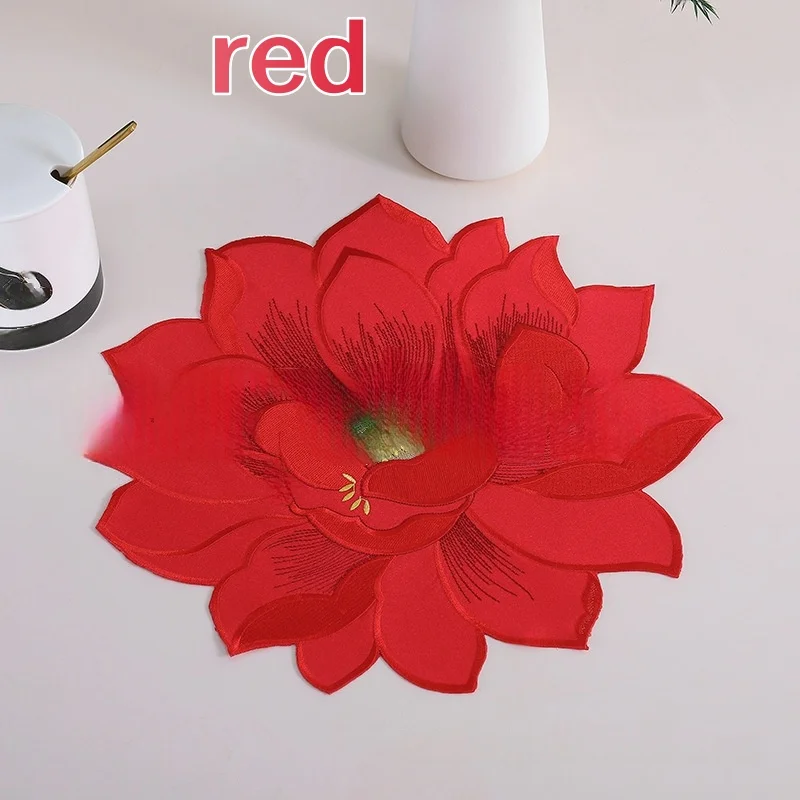 

Коврики для столовых приборов в форме цветка, полиэстер