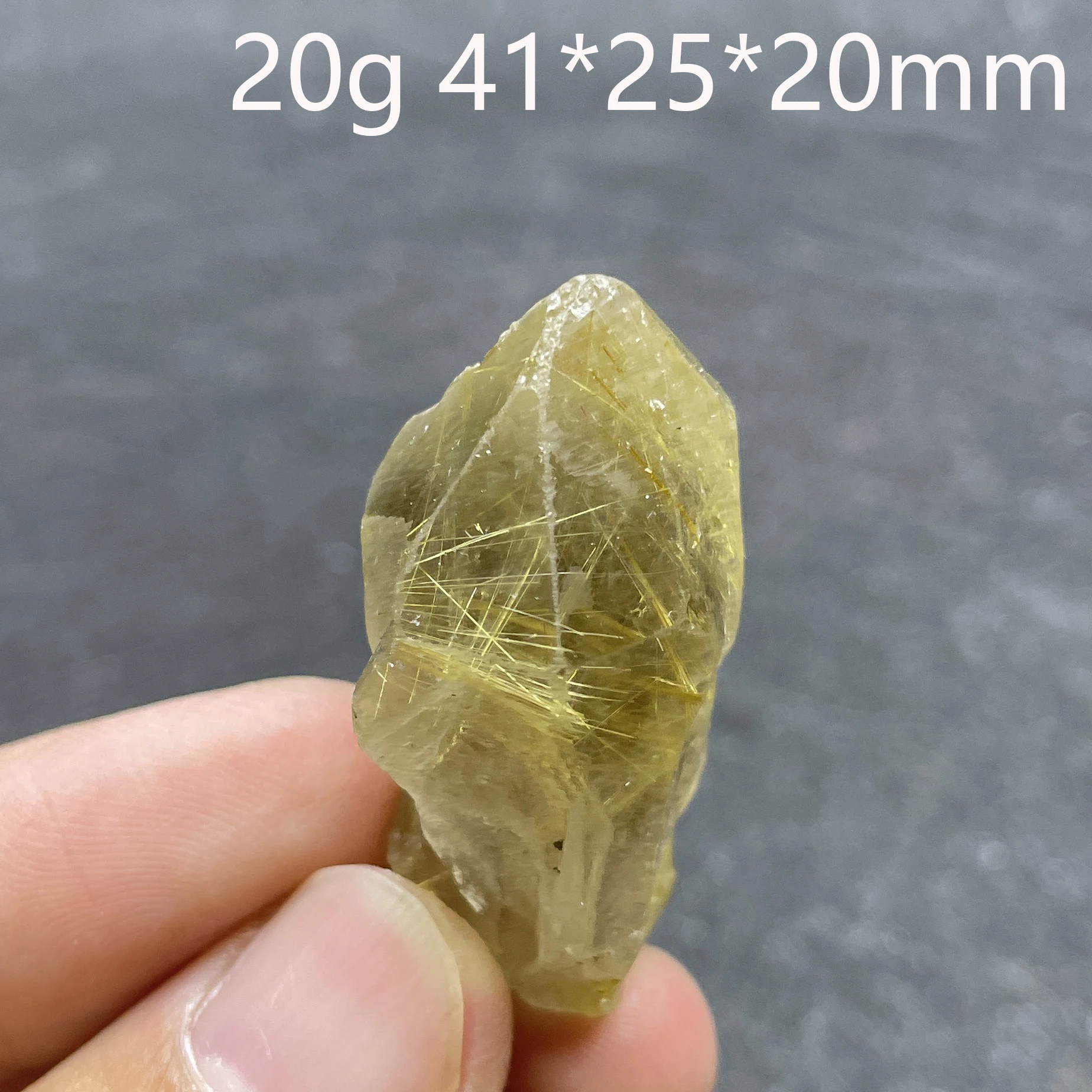 

Золотой кварц, рутилированный кристалл, башня