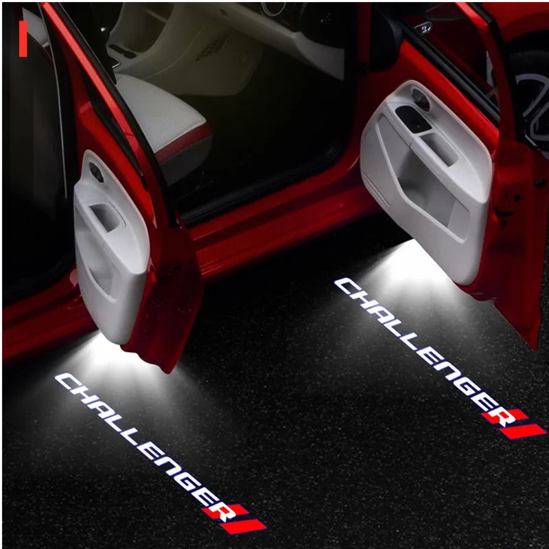 

LED Car Door Logo Light Projector For Dodge Challenger SRT Demon Scat Pack Charger Emblem Ghost Shadow Welcome Lamps Accessories
