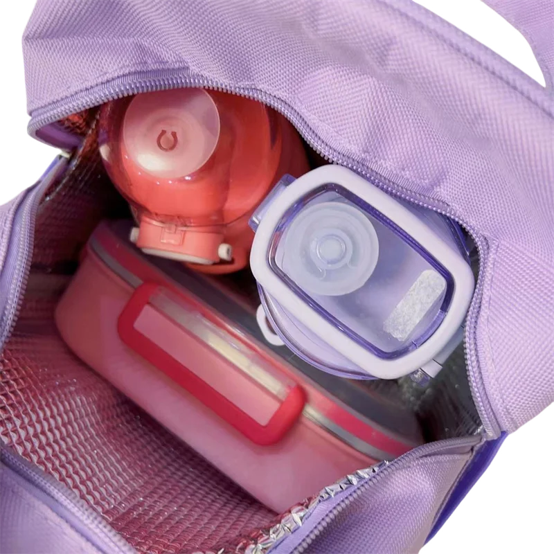 Hello Kitty Kuromi Cinnamoroll Детская Сумка Для Обеда Изолированная Алюминиевая Фольга Холст