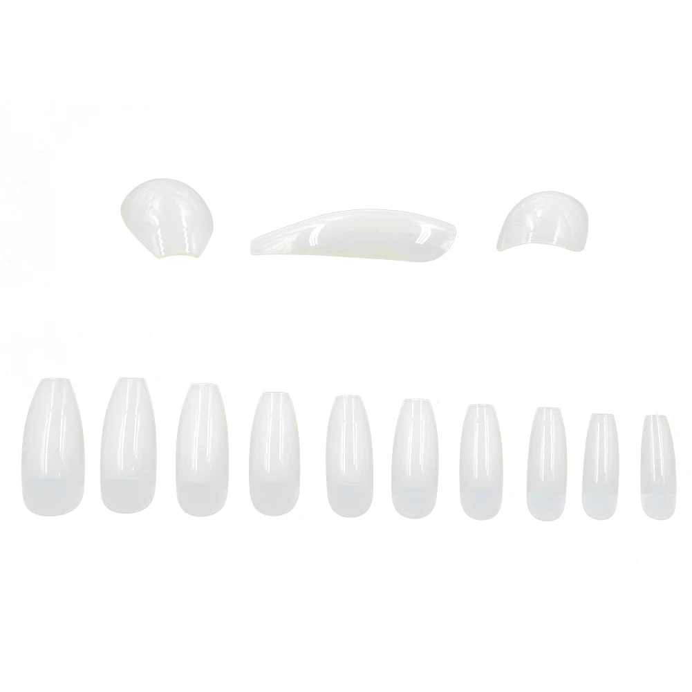 

500 шт., накладные ногти плоской формы с полным покрытием