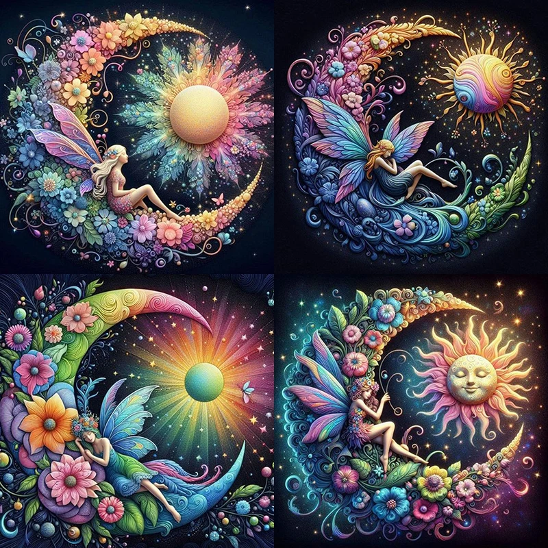 5D алмазная живопись Сделай сам ночной пейзаж полноформатная Алмазная мозаика