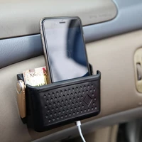 black car storage bag air vent dashboard tidy hanging organizer pocket console holder for mobile phone car accessories