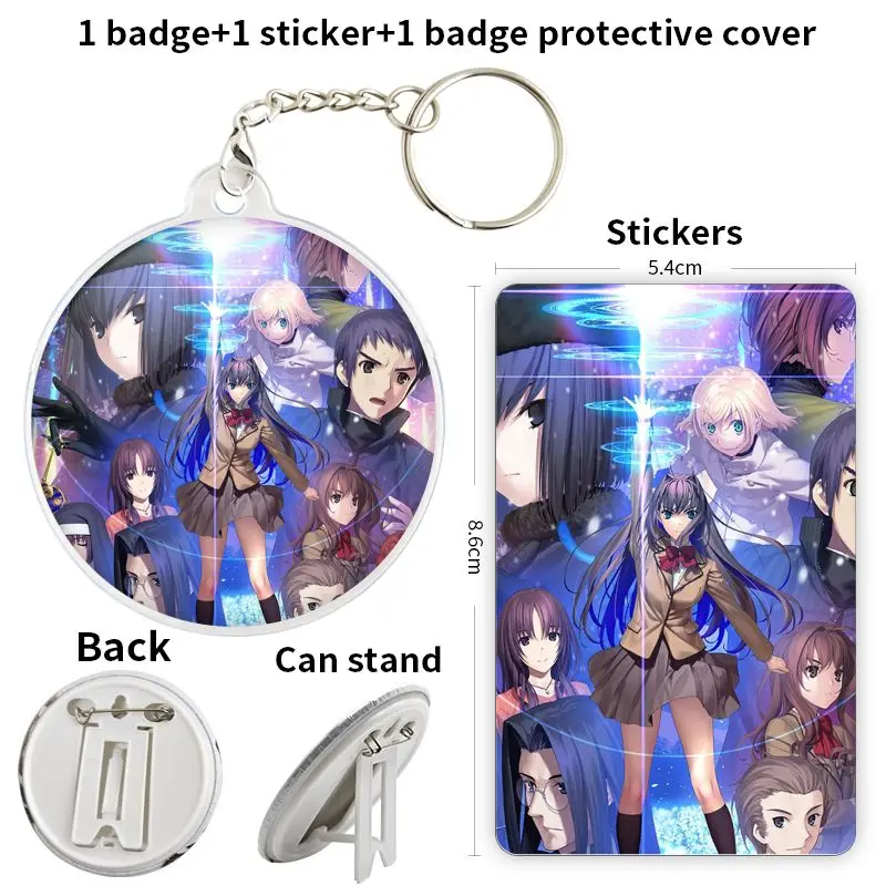 Aozaki Aoko аниме персонаж игра мягкая кнопка значок брошь якорь периферийные