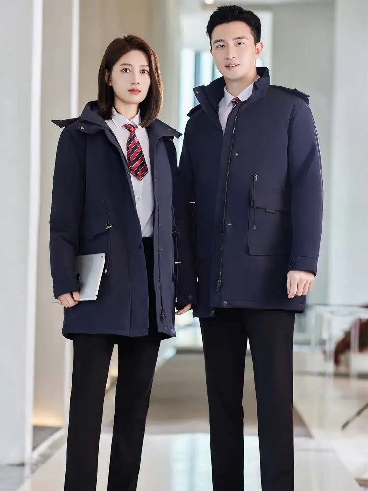 Утепленная парка средней длины женская зима 2023 новая одежда с хлопковой