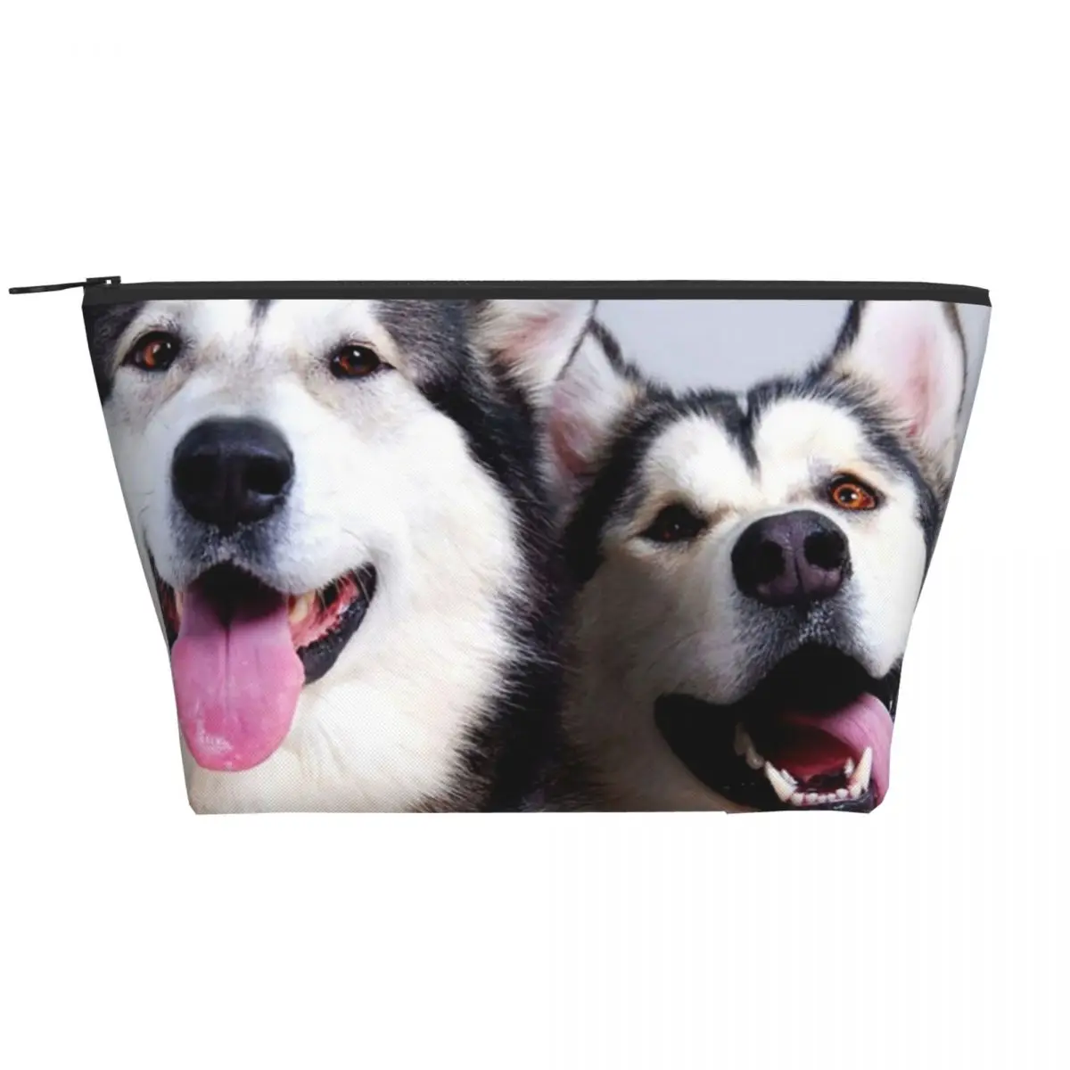 

Трапециевидные портативные косметички Husky, повседневная сумка для хранения косметики, косметичка для путешествий, сумка для туалетных принадлежностей