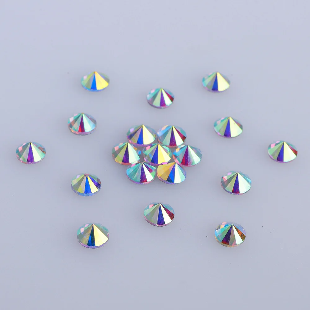 Фото HotFix Crystal Rhinestone AB с клеевым дном DMC Rhinestone Все размеры Шитье и ткань Одежда Обувь Украшение сумки №4
