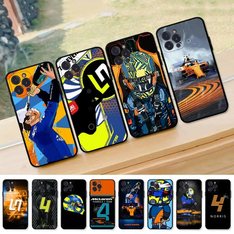 

F1 Formula 1 Lando Norris Phone Case Silicone Soft for iphone 14 13 12 11 Pro Mini XS MAX 8 7 6 Plus X XS XR Cover