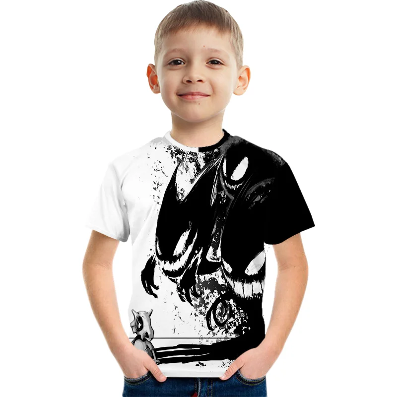 

Boy And Girl 2022 New pokémon Fashion Cartoon T-Shirts Hip Hop Streetwear Casual Short Sleeve Boy Girl 3D Printed T-Shirt 4-14Y