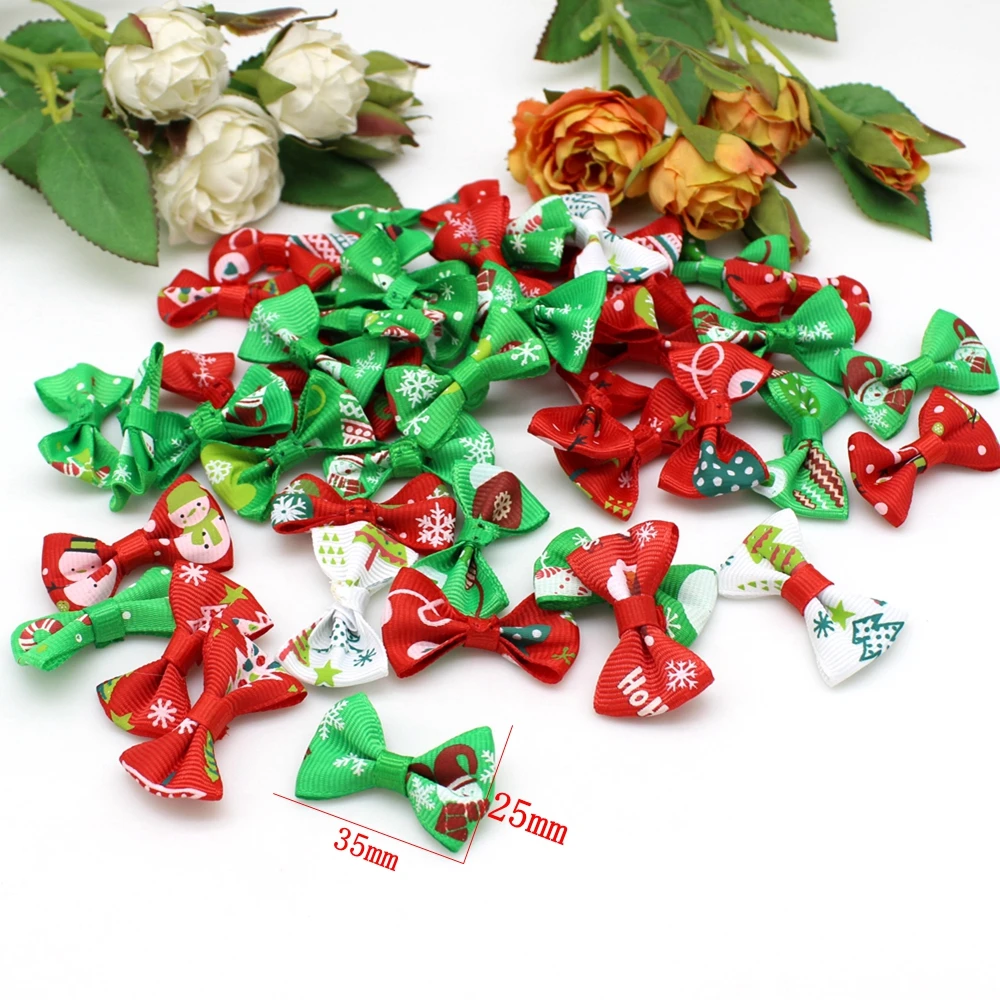 50 шт./партия новогодний галстук-бабочка