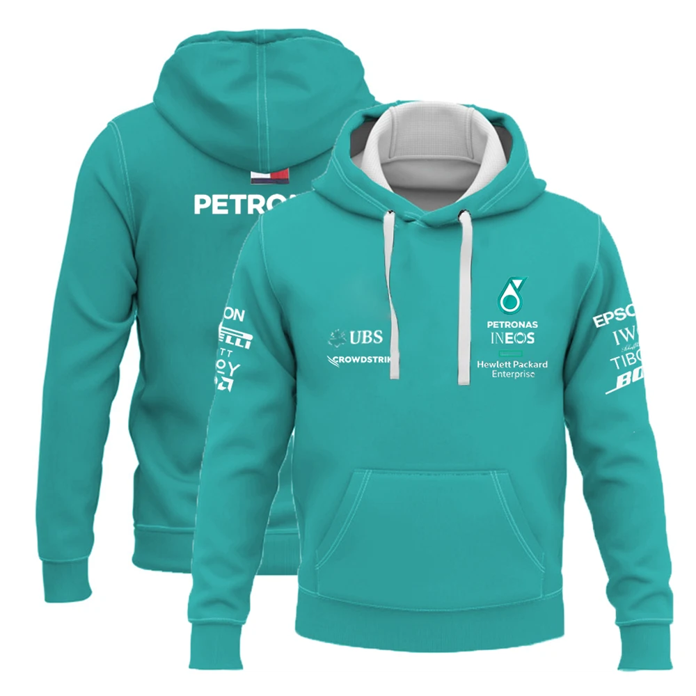

2022 New Mercedes Trend Team Hoodie 3D Printed F1 2022 Season Petronas Motorsport Casual Sweatshirt Men's Breathable Hoodie