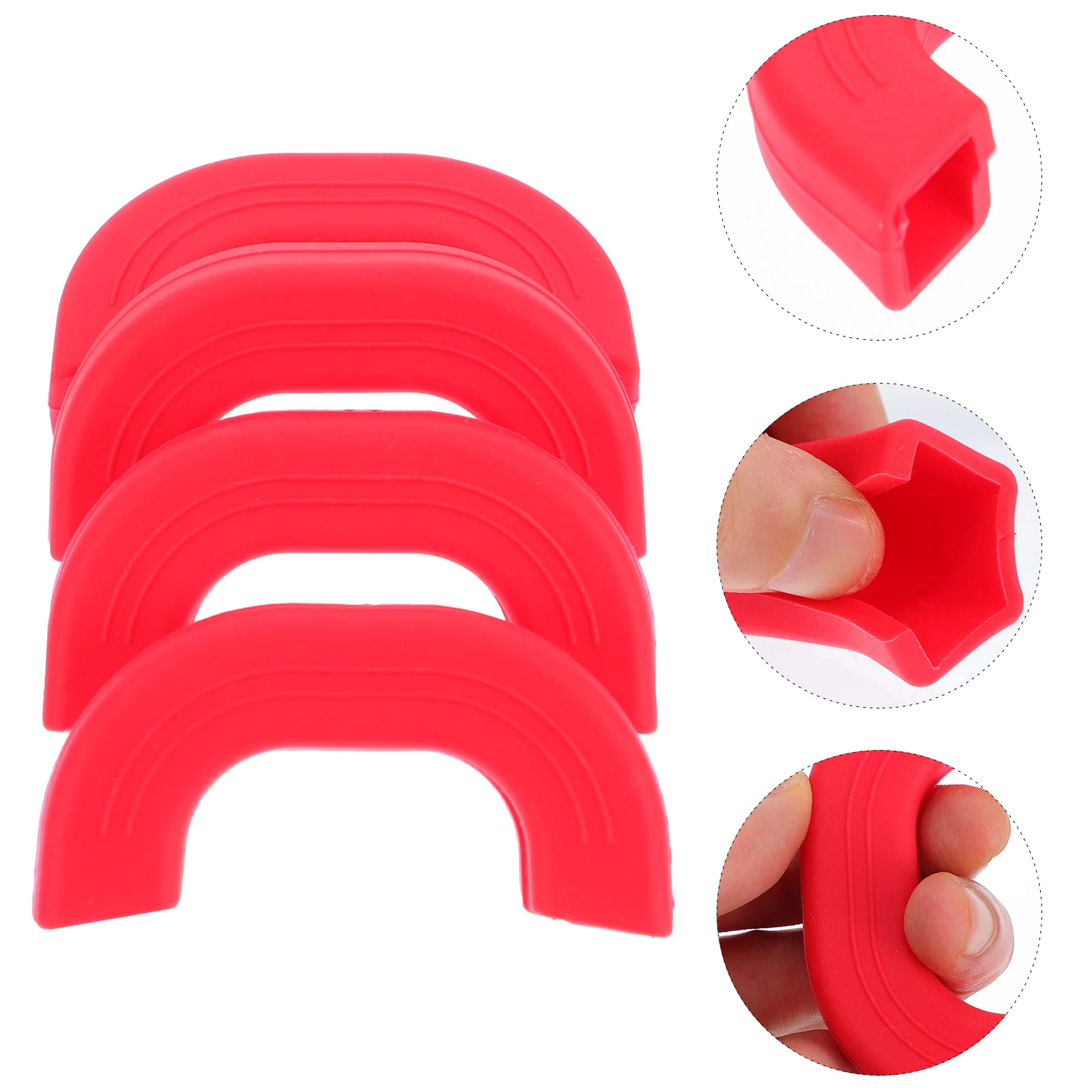 

Handle Pot Silicone Cover Holder Sleeve Covers Pan Hot Skillet Grip Iron Cast Heat Sleeves Resistant Assistkitchen Holdersside