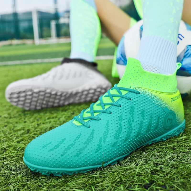 31-48Football Boots Non-Slip Professional Field Boot Soccer Shoes Children Artificial Grass Soccer Boot Futsal Cleats Sneakers