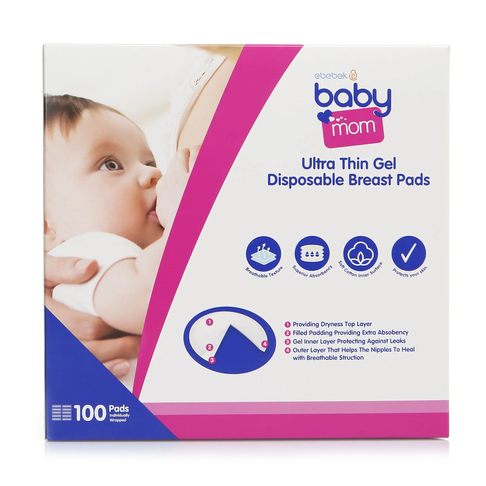

ebebek Baby Me Ultra Thin Gel Breast Pad 100 Pcs