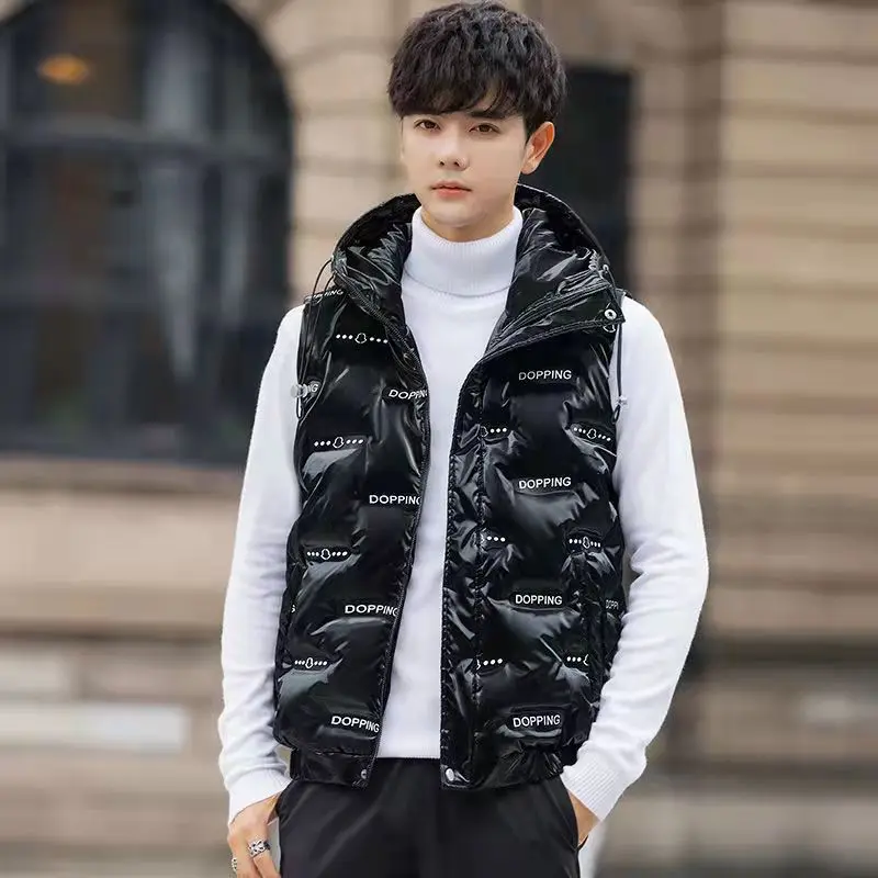 Meilly Gecko 2022 Male Autumn And Winter The New Wear Out 4XL Glossy Waistcoat Handsome Coat Trendy Brand  Down Jacket Vest