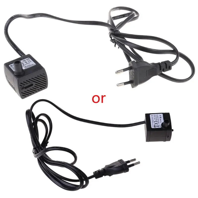 

AC 110V/220-240V 2W Submersible Water Pump Aquarium Fountain Pond US/UK/EU Plug