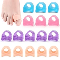 2pcs1pair separator finger feet care protector silicone toe orthopedic products bunion corrector hallux valgus for pedicure