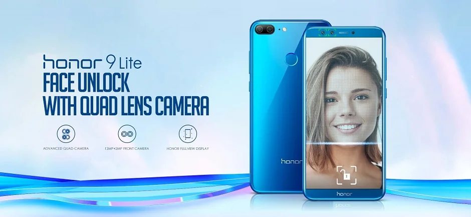 Сотовый телефон Honor 9 Lite с глобальной прошивкой Android 8 Hisilicon Kirin 659 3 ГБ 4 Гб ОЗУ 32 64 ПЗУ