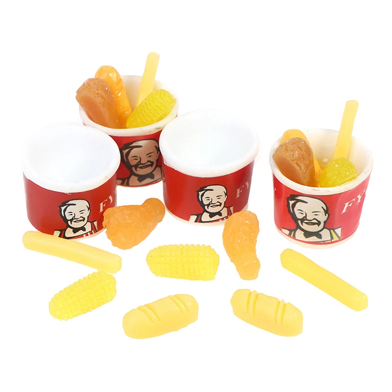 

1/12 Dollhouse Miniatures Food Cheesecake Cake Bakery Dessert Tiny Mini Sweet Tableware Ketchup Salad Set Supply Decoration