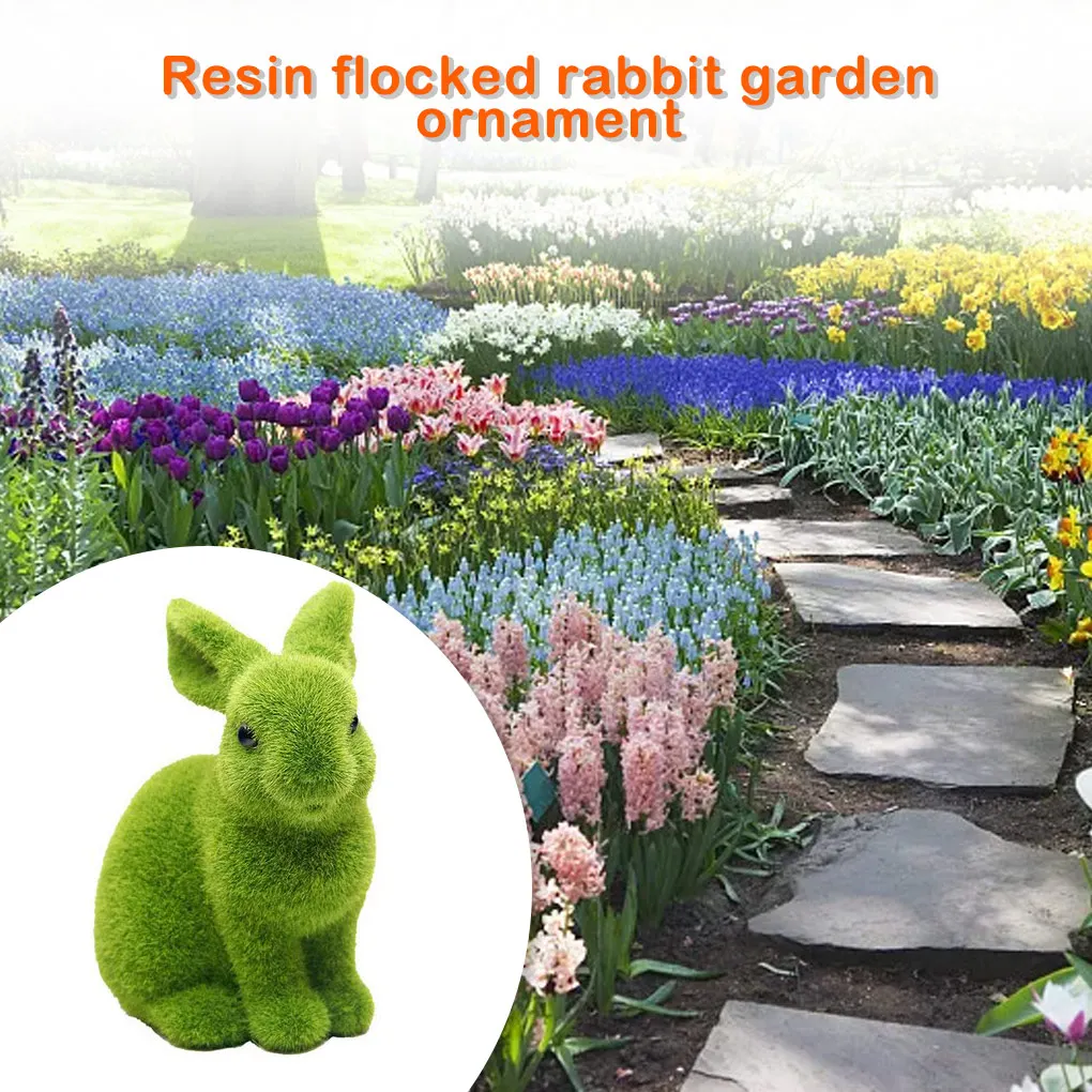 

Office Resin Flocking Animal Statue Table Figure Festival Decoration