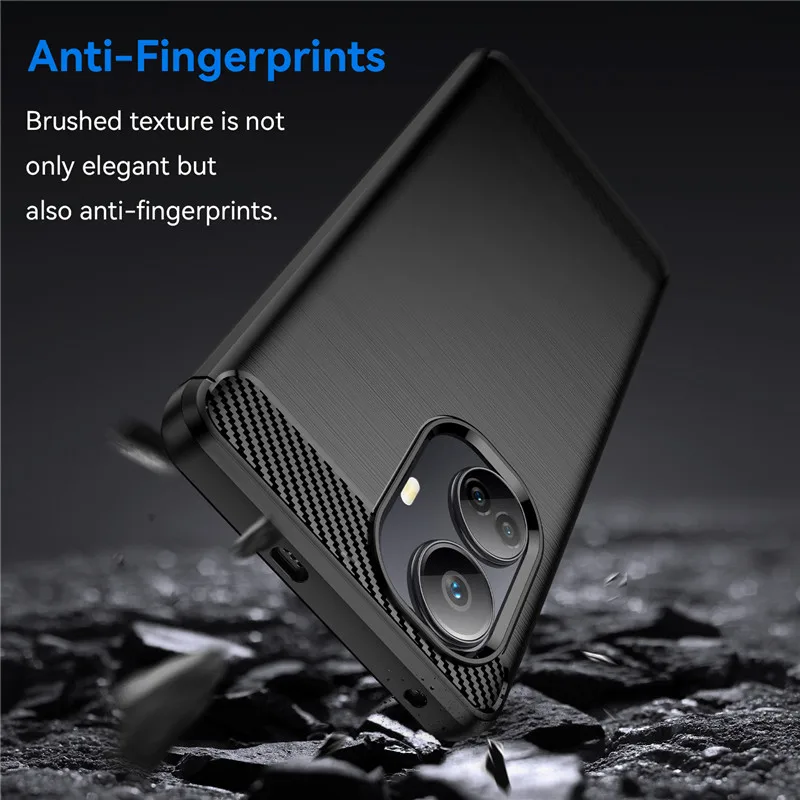 For Realme 10 Pro Plus 5G Case Realme 10 Pro Plus Cover 6.7 inch Carbon Fiber Shockproof Silicone Bumper For Realme 10 Pro Plus