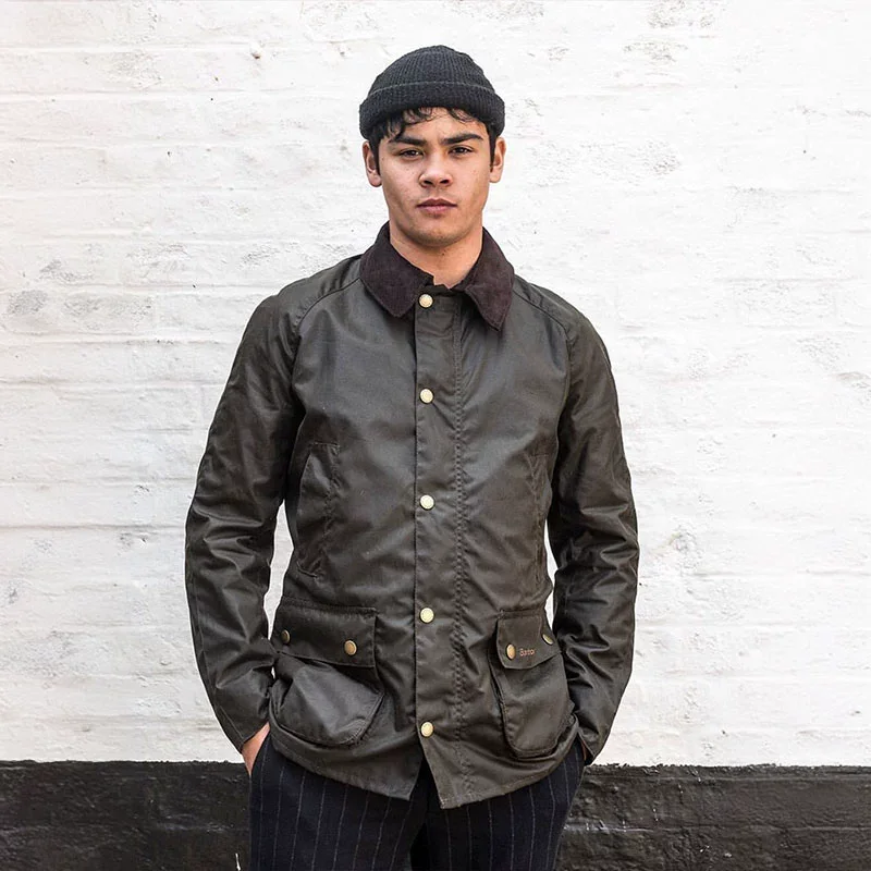 Классический ретро вельветовый воротник армейского зеленого цвета тонкий плащ