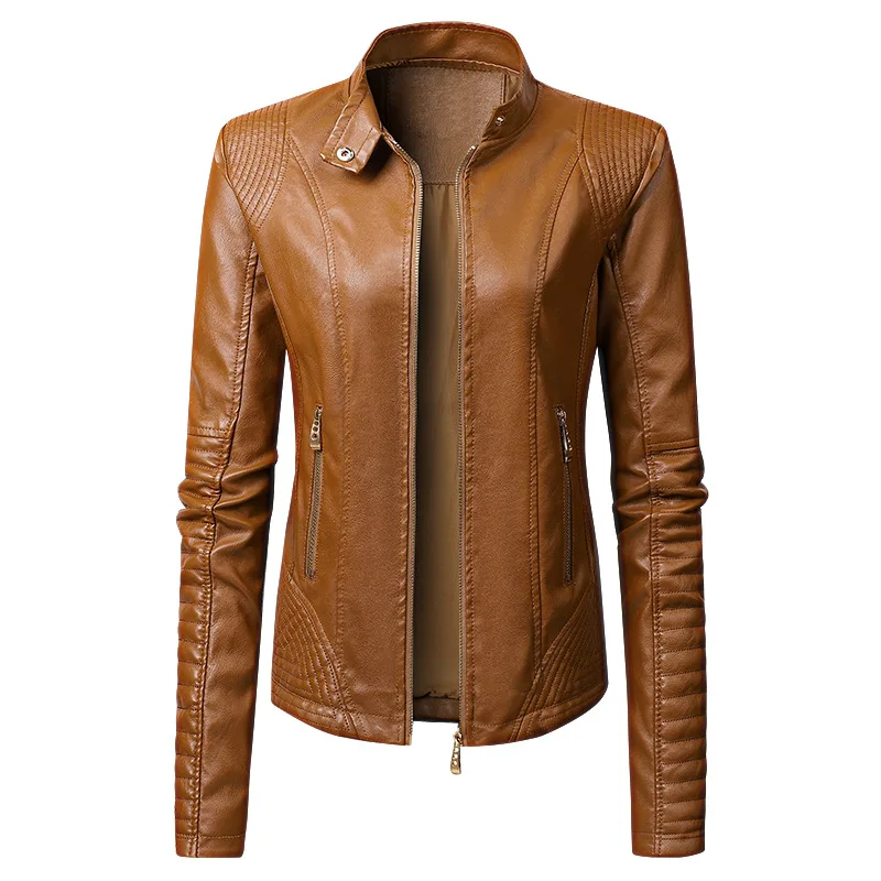 New Jacket Coat PU Leather Jacket for Women enlarge