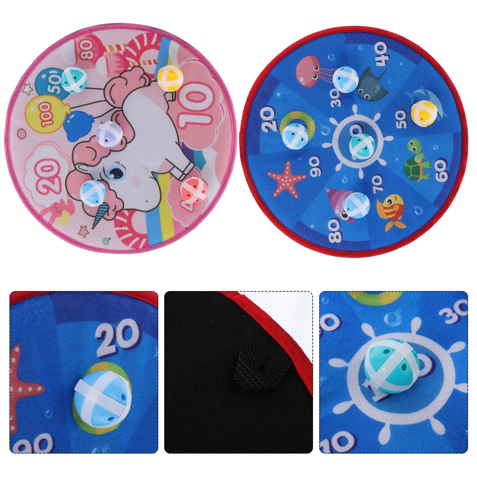 

2 Sets Tossing Darts Toys Kids Sticky Toys Cartoon Dart Board Game Toys