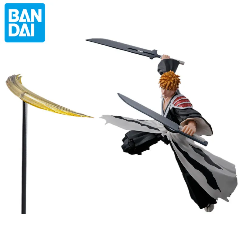 Подлинная аниме Bandai Bleach Тысяча лет кровавой войны S.H.Figuarts Kurosaki Ichigo игрушка из ПВХ