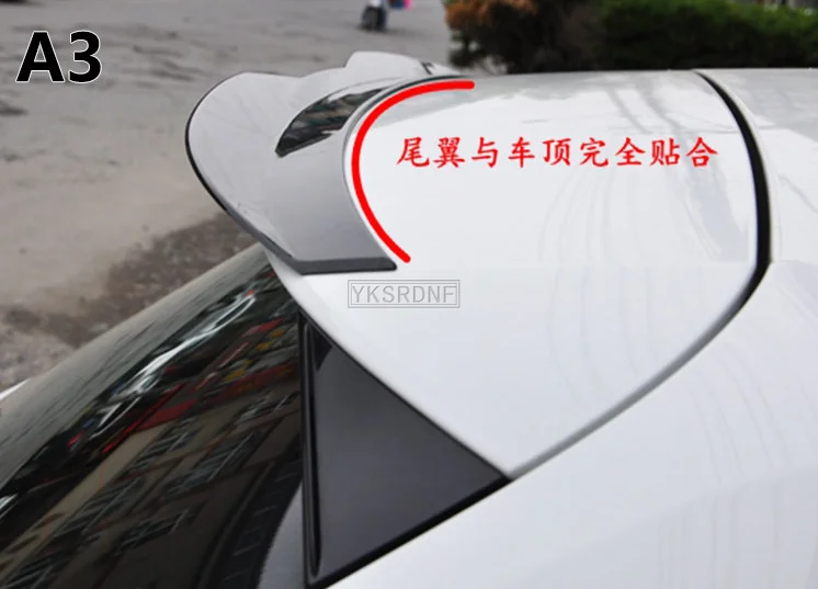 Цветной Автомобильный спойлер из углеродного волокна для Audi A3 Sportback aleron 2014 2015 2016