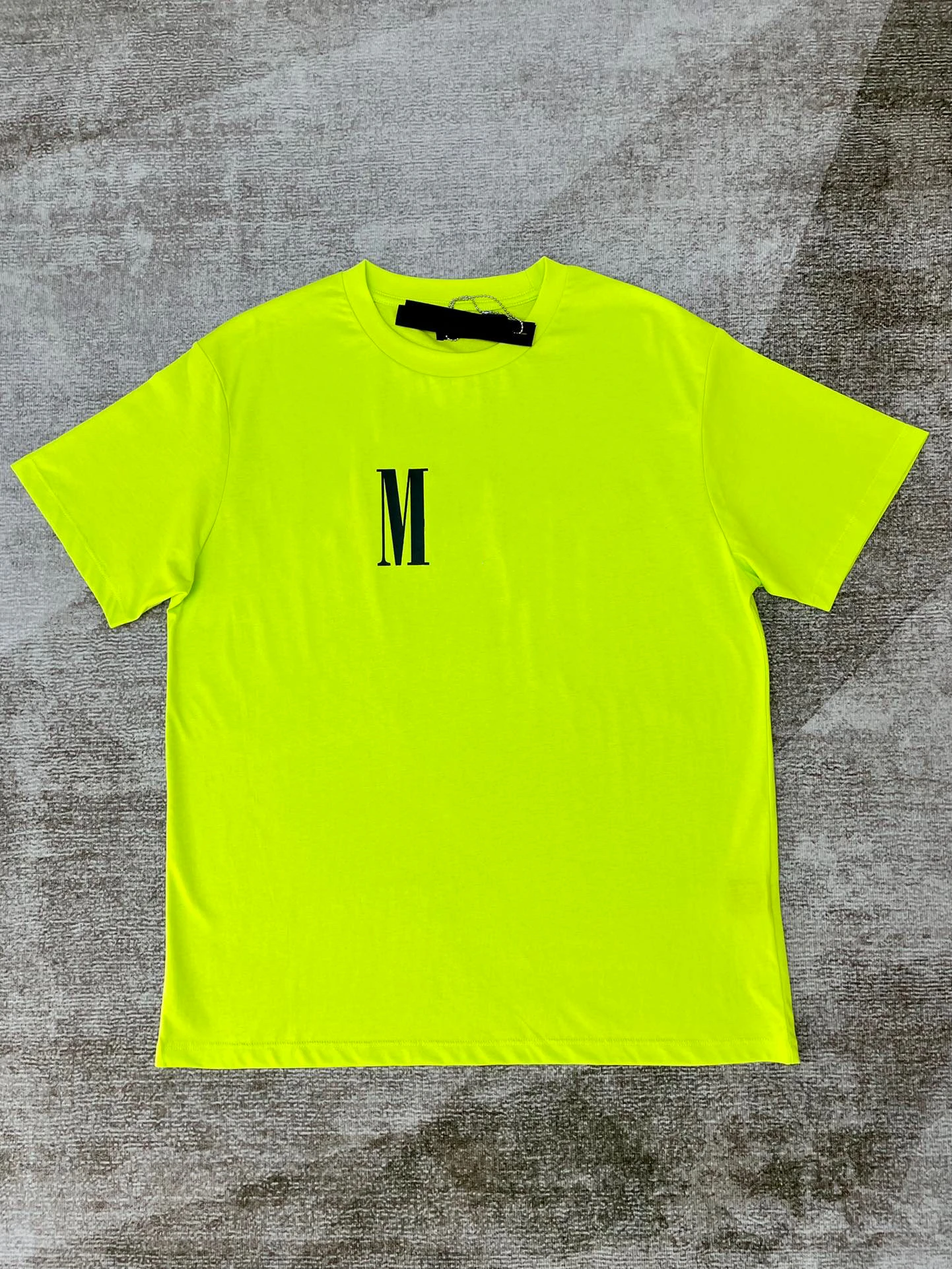 

High quality cotton vintage monogrammed simple print T-shirt