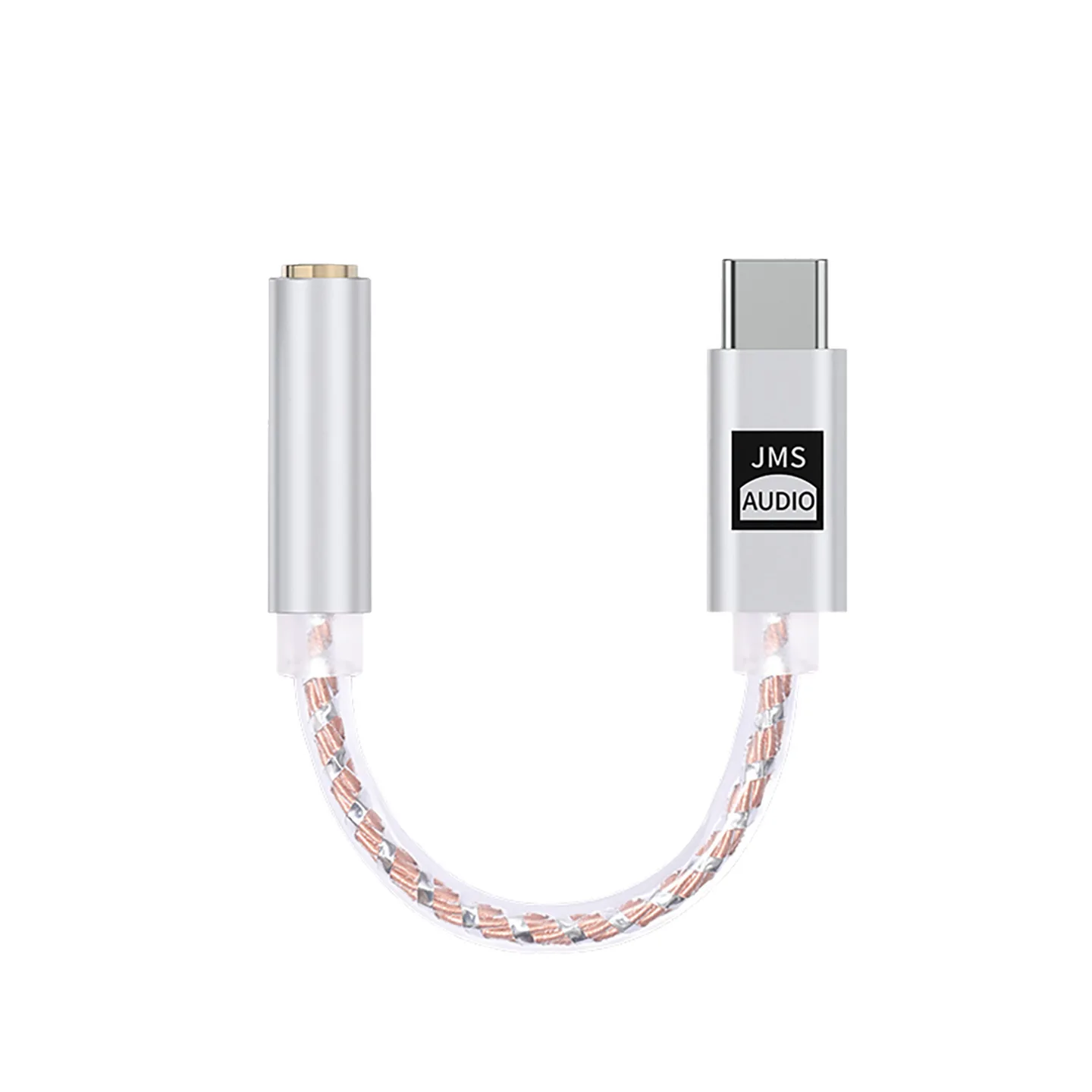 Фото Цифровой аудиоадаптер JCALLY JMS USB-C на 3,5 мм, 24 бит/48 кГц, ЦАП высокого разрешения, конвертер для наушников с поддержкой lossless-аудио для игр №4
