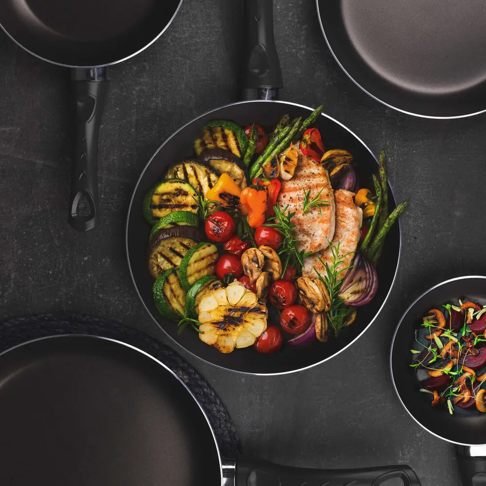 Set of pans San Ignacio Nilo Burgundy Toughened aluminium (5 pcs) | Дом и сад