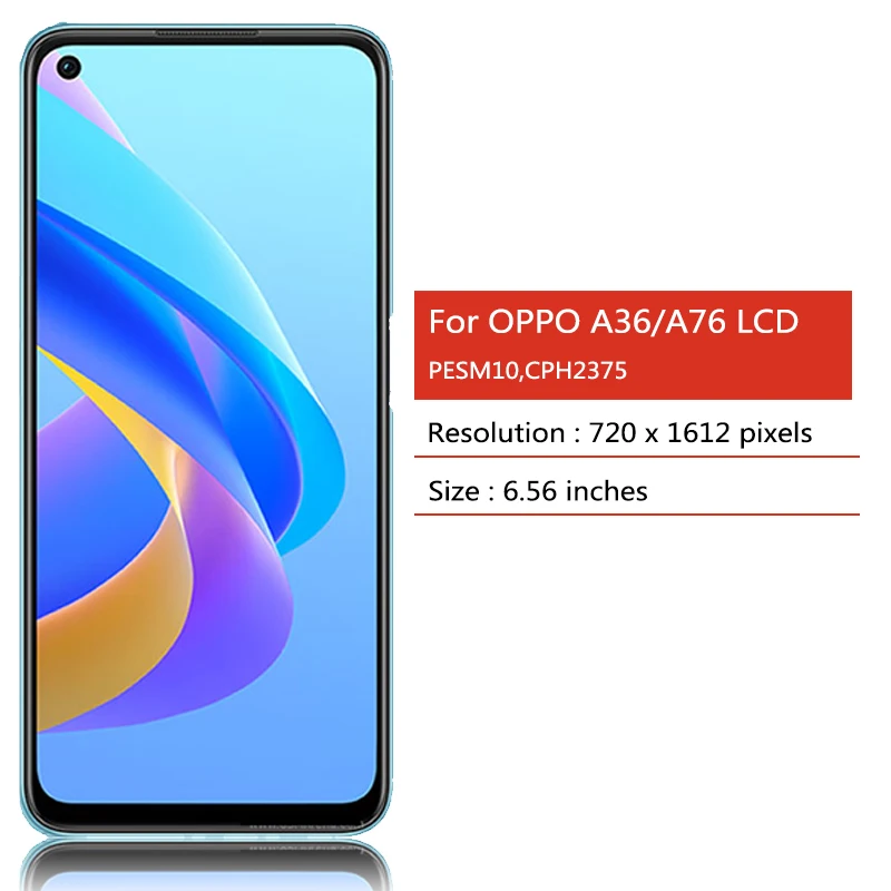 6 56-дюймовый протестированный дисплей для Oppo A36 ЖК-дисплей PESM10 дигитайзер