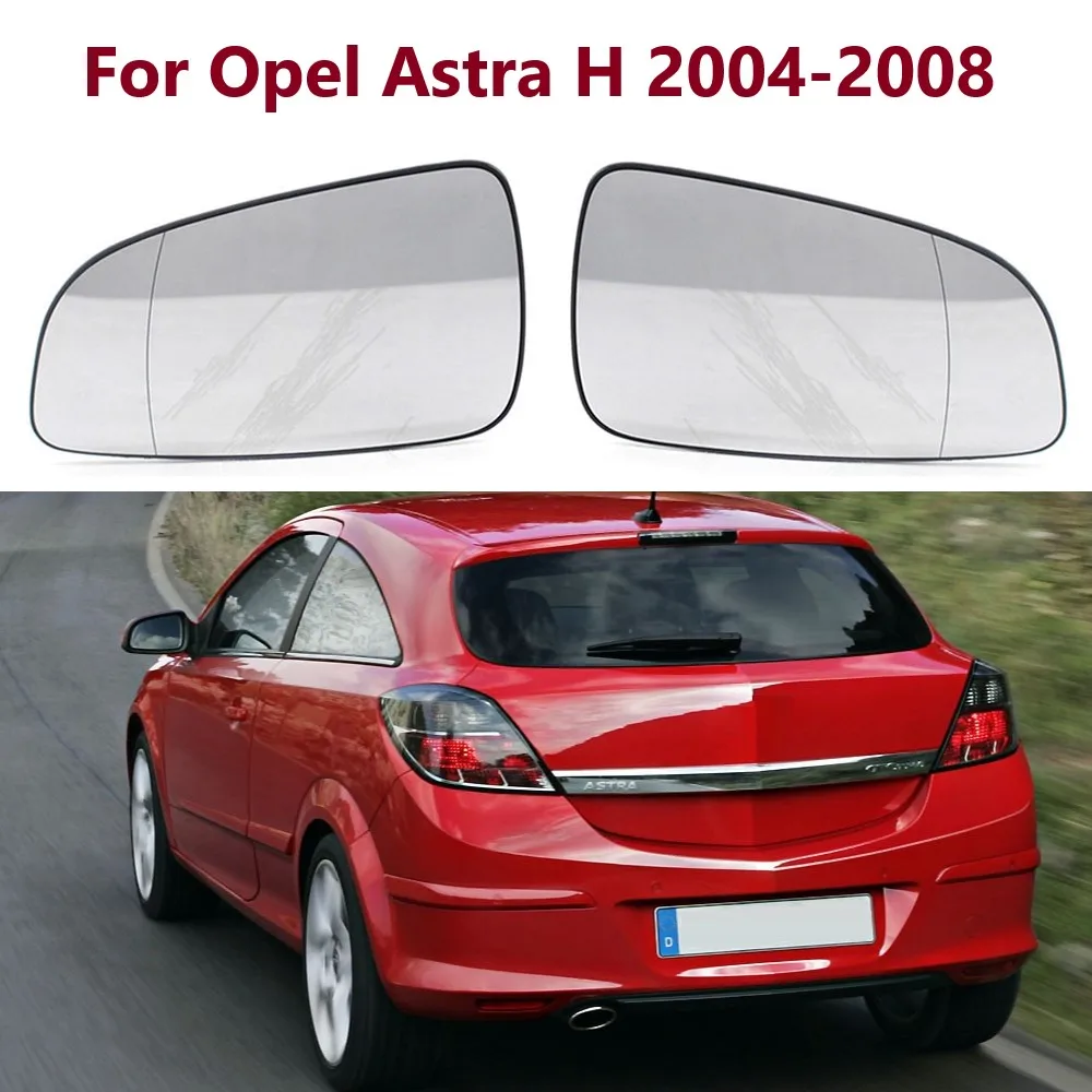 

Car Door Side Rearview Wing Mirror Glass Rear View White Heated Mirror Glass Lens For Opel Astra H 2004 2005 2006 2007 2008