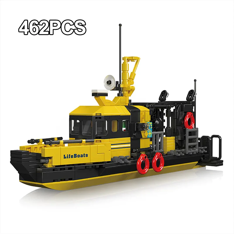 Mold King 10080 10081 10082 строительный блок спасательная лодка пожарная рыболовная модель