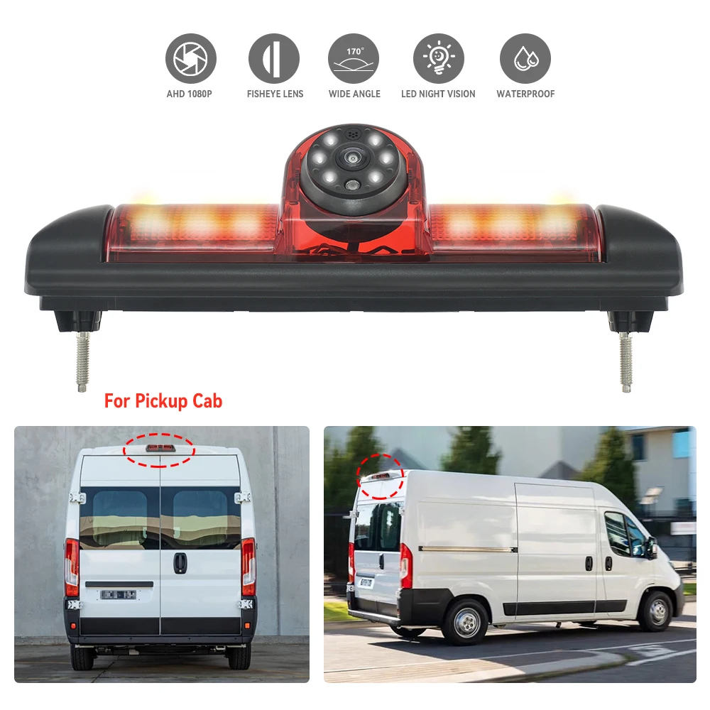 Фото MJDOUD °   Автомобильный стоп-сигнал AHD 1080P FIAT Ducato, камера заднего вида с 7-дюймовым монитором для CITROEN Jumper PEUGEOT Boxer 2006-2015 №4
