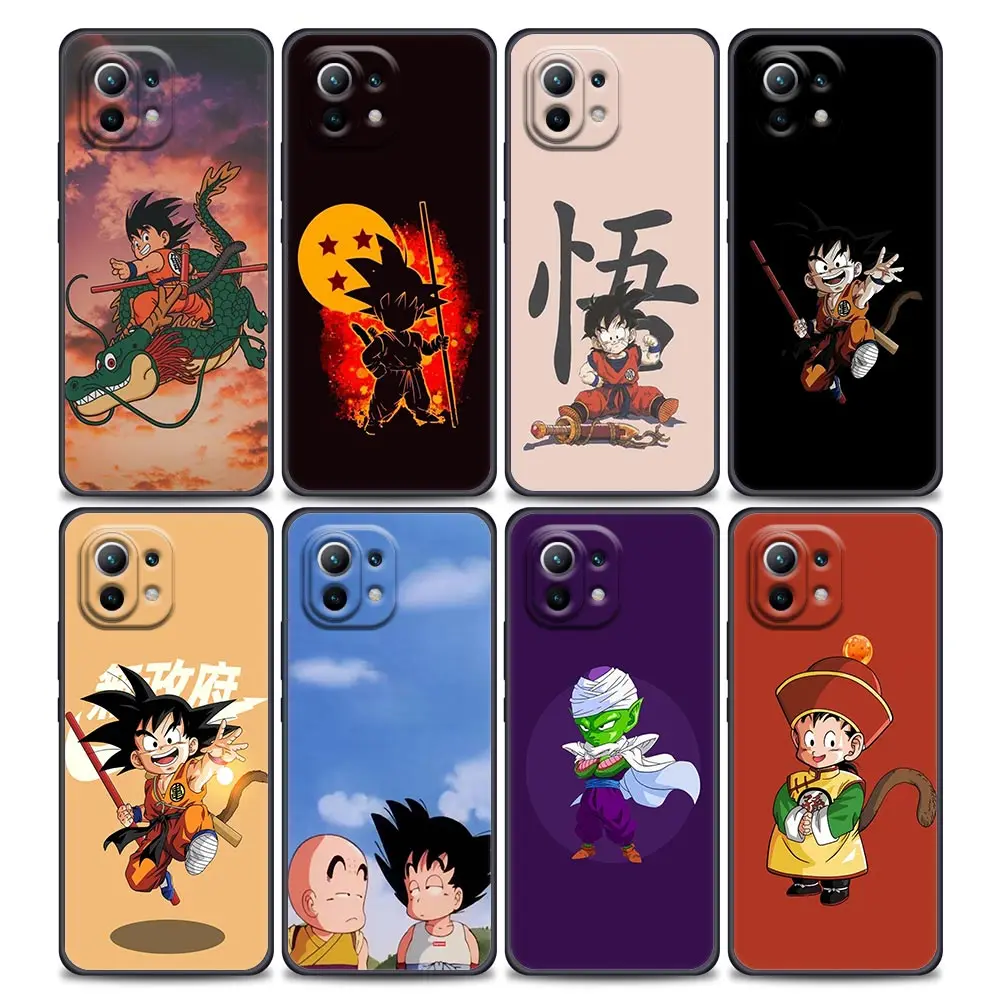 

Cute Cartoon Anime DragonBall Z Luxury Phone Case for Xiaomi Mi 11i 11 11X 11T Poco X3 NFC M3 Pro F3 GT M4 Soft Silicone