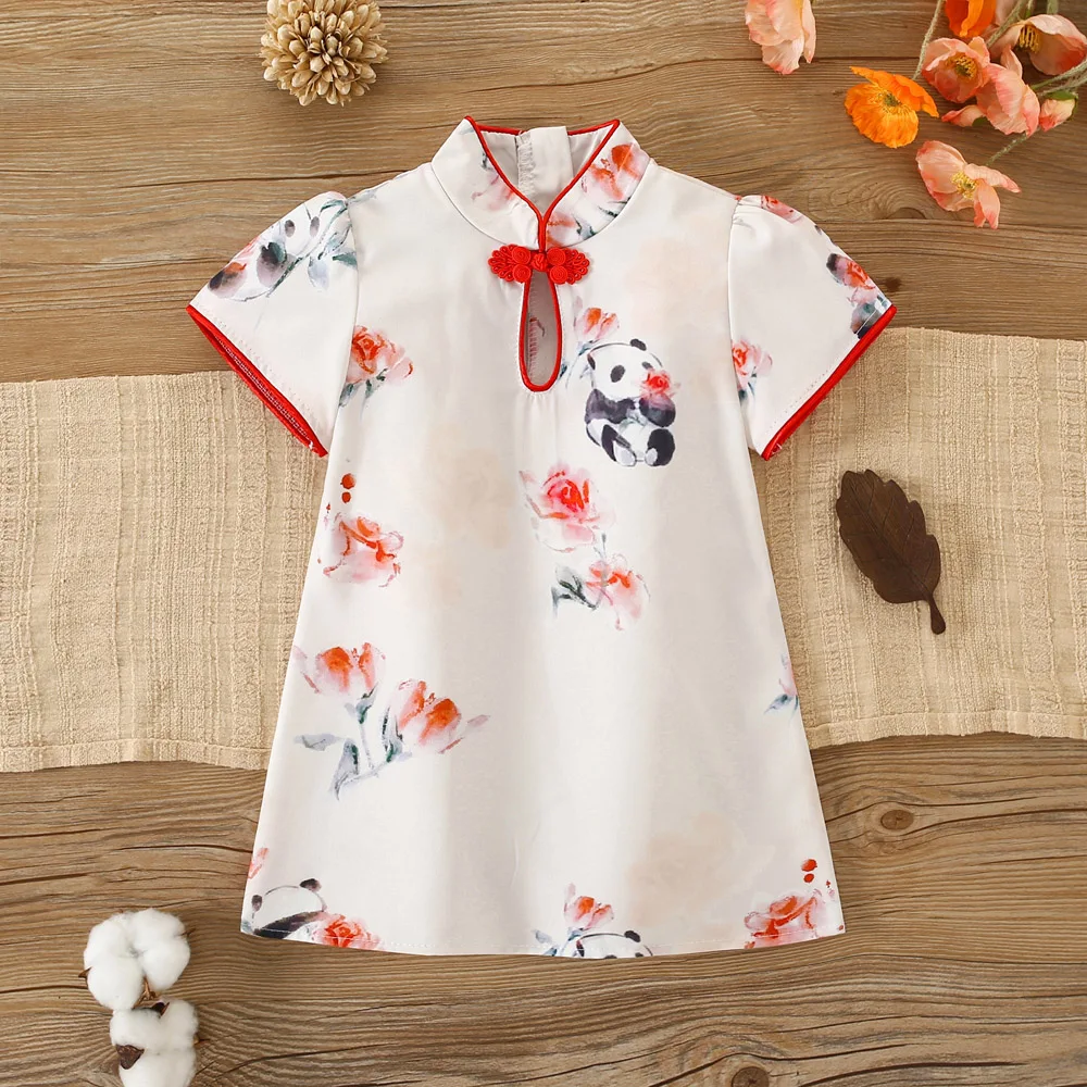 Платье в китайском стиле для девочек