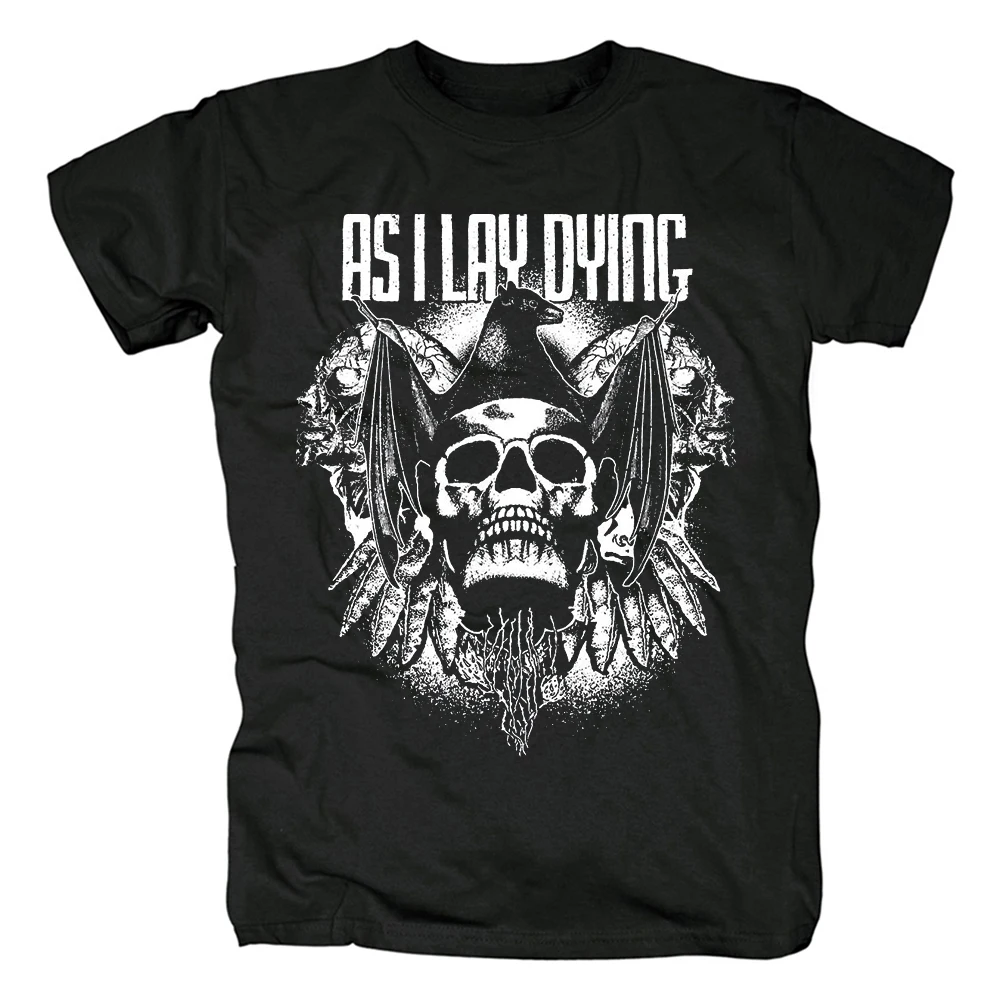 

Heavy Metal Metalcore As I Lay Dying T Shirt The Powerless Rise Punk Rock Tshirt Casual Harajuku Skull Printed Hip Hop Tee Tops