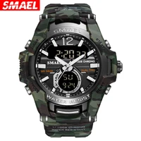 sports watch for men smael top brand camouflage sport style military stopwatch waterproof luminous digital watches men original